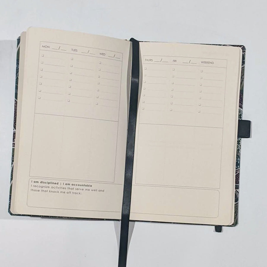 centered self school planner with self-care journaling