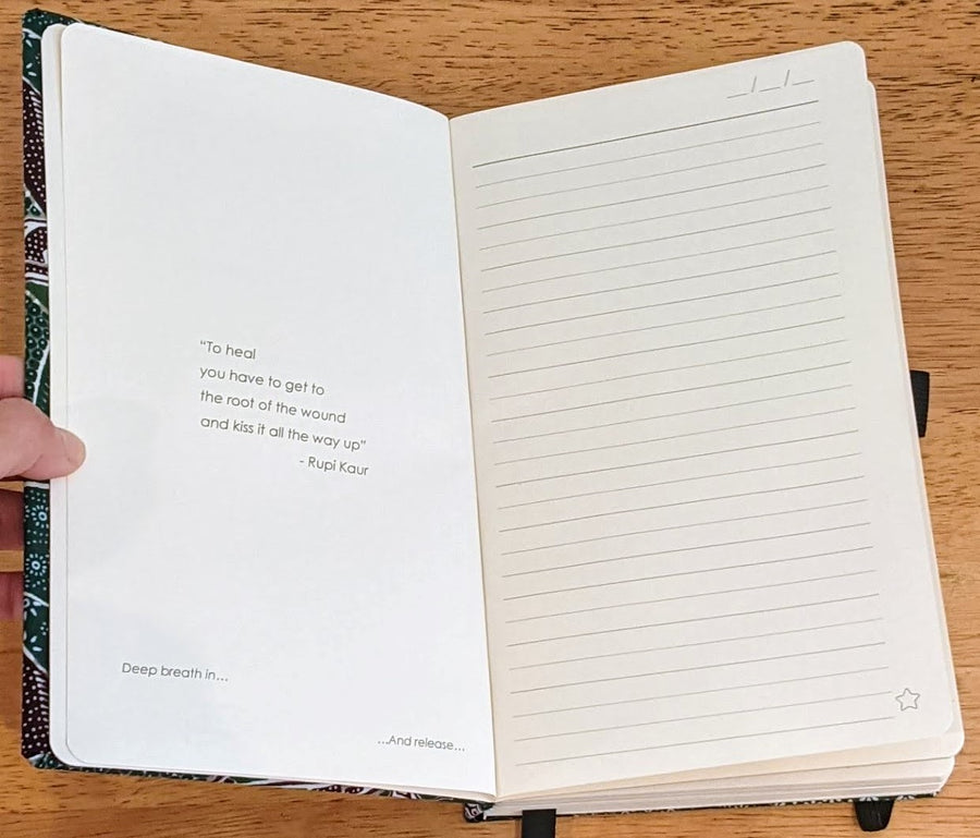 Healing Journal by Zenit Journals for Self Care Journaling with healing quote by Rupi Kaur