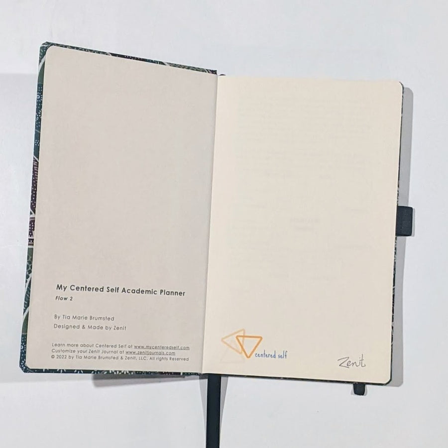 centered self school planner with self-care journaling