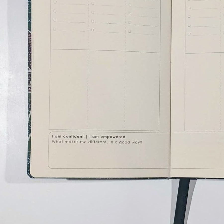 centered self school planner with self-care journaling