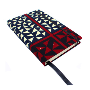 Custom Wellness Journal red blue white tribal Cover