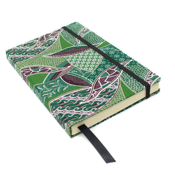 Custom Wellness Journal green floral Cover