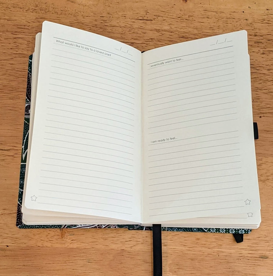 Healing Journal by Zenit Journals for Self Care Journaling with prompts What would I like to say to a loved one? I eventually want to feel... I am ready to feel...
