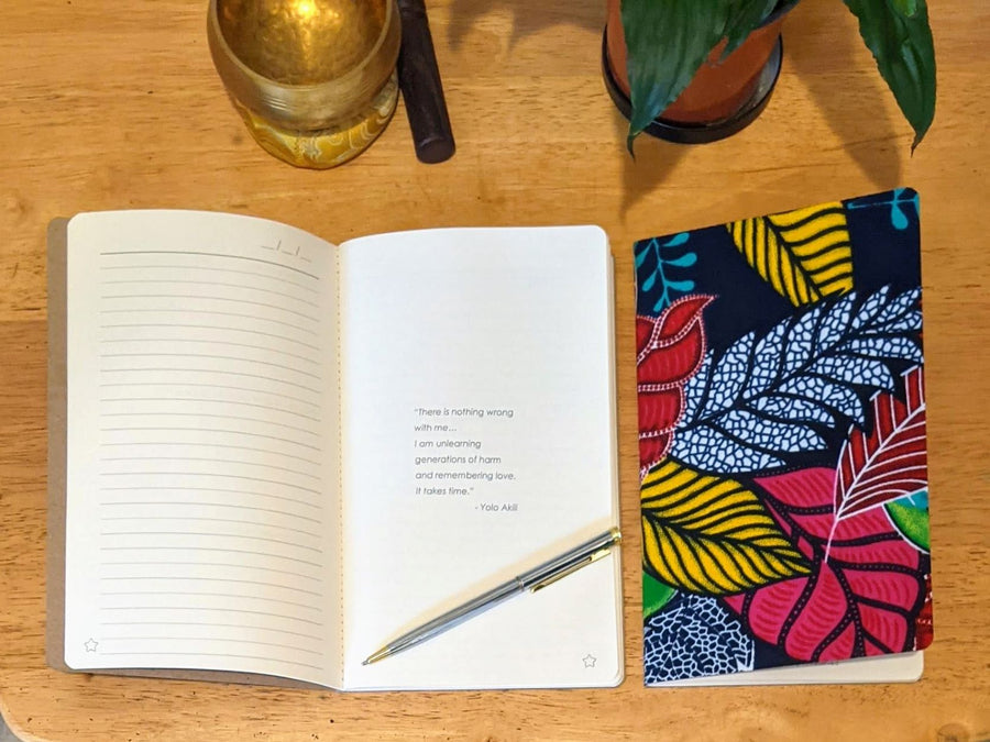 starter healing journal for self care journaling by zenit with inspirational quote