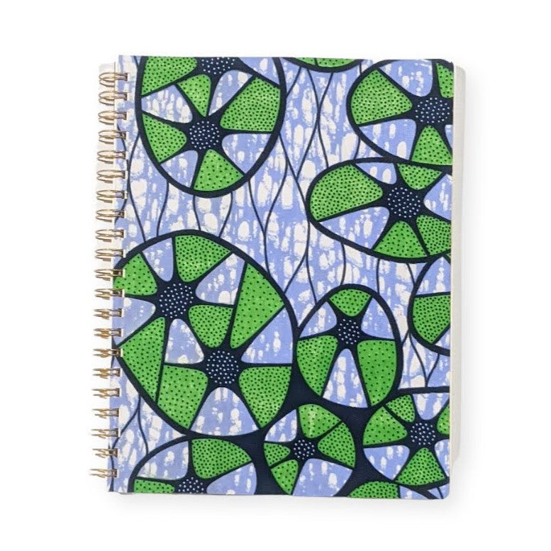 centered self wellness planner with self care journaling prompts with blue and green cover